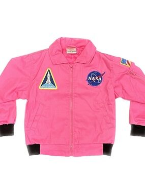 Kids' Pink Puffer Jacket - Youth Small